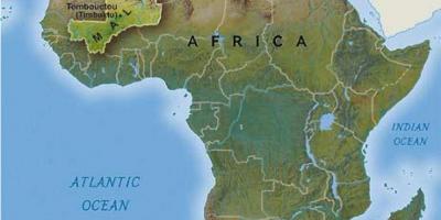 مالی غرب آفریقا نقشه